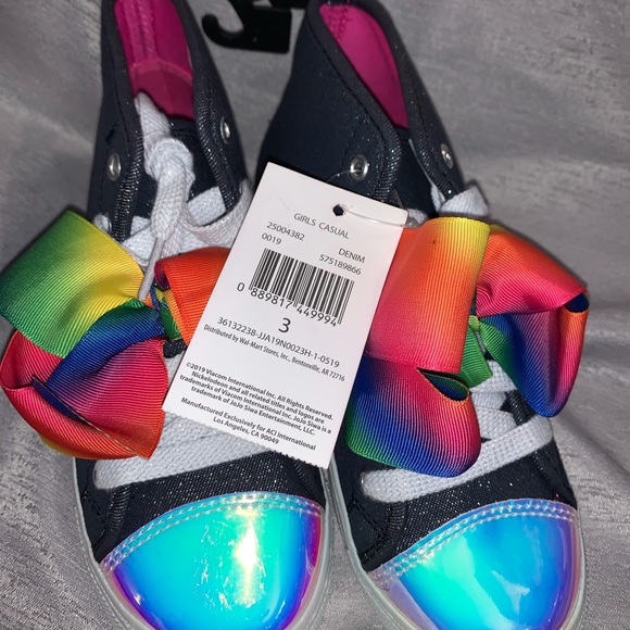 Justice JoJo Siwa Denim Hi Tops - Picture 2 of 4